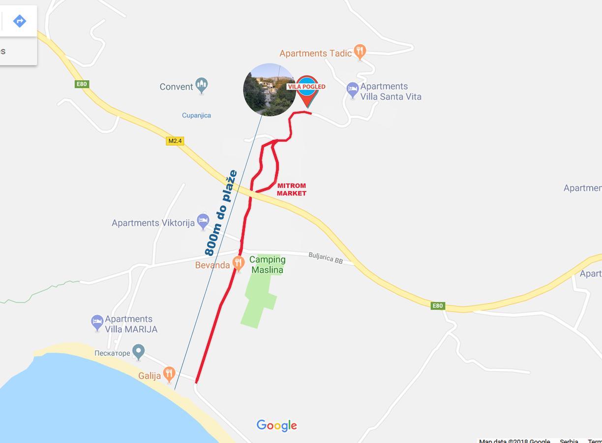 Vila Pogled Petrovac Kültér fotó